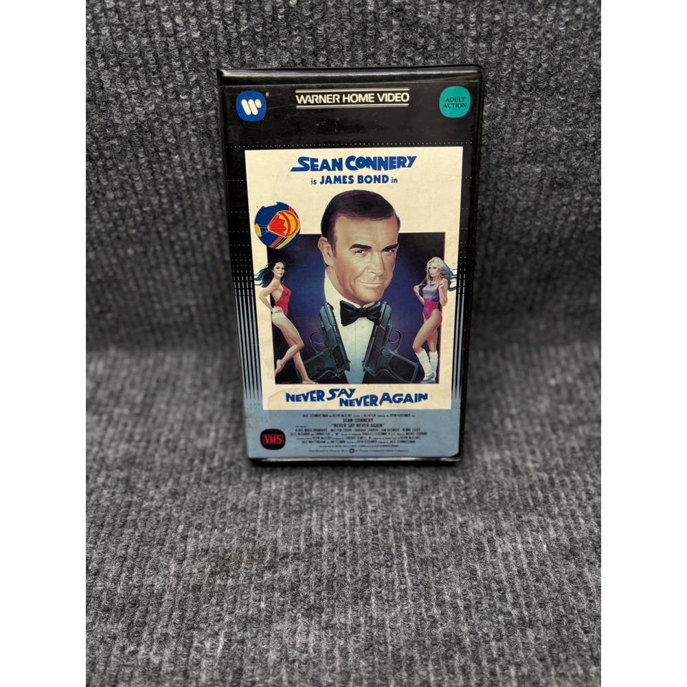 James Bond Never Say Never Again VHS Sean Connery Warner Home Video Clamshell